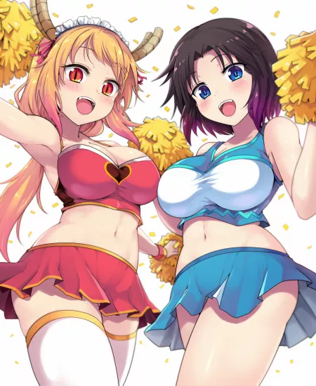 Here's some big cheers. [Kobayashi-san Chi no Maidragon] by chilidirigible