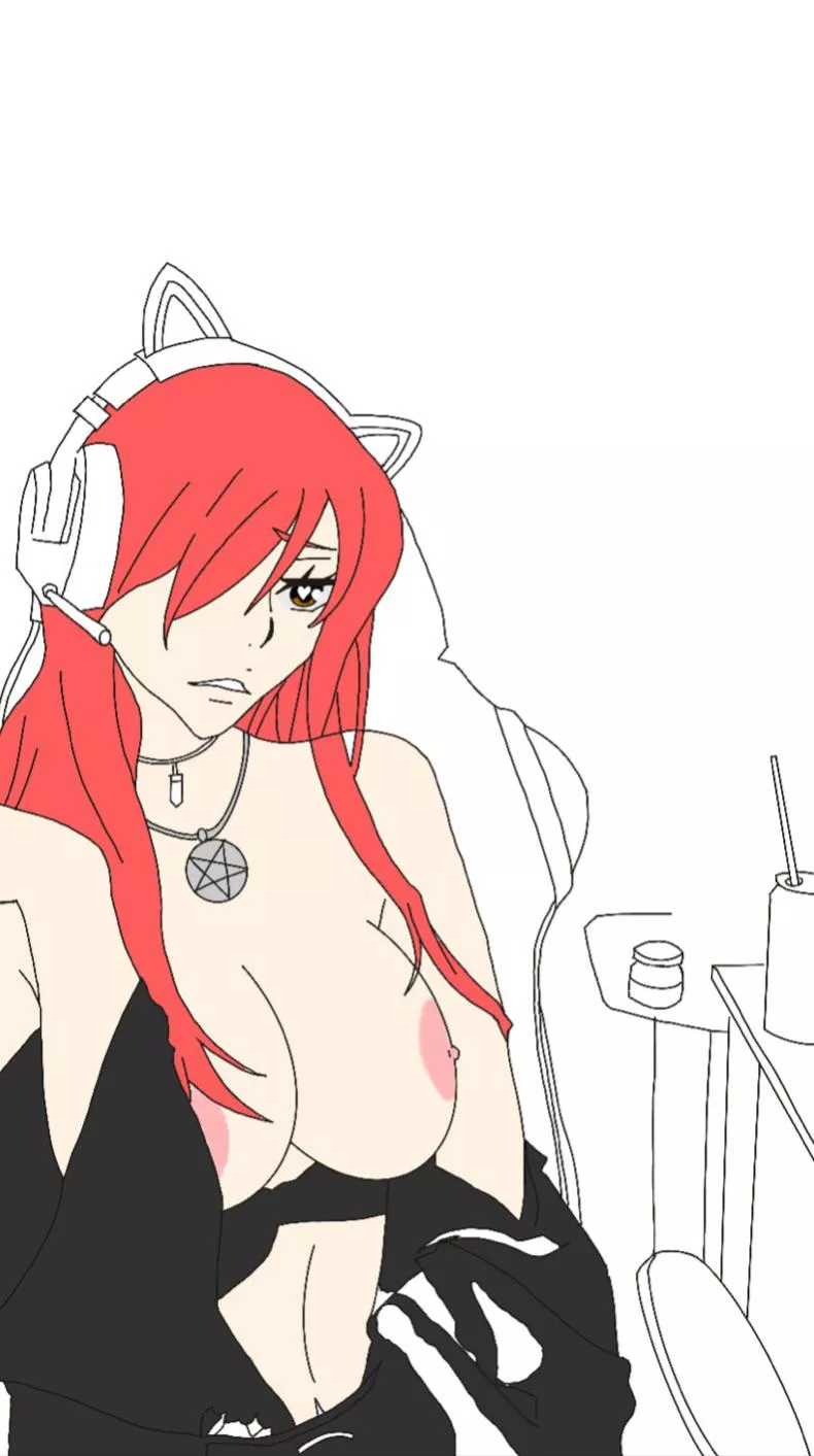 Here’s something I’m drawing rn. Will be posting the finished version when I’m done posted by AfroKami07