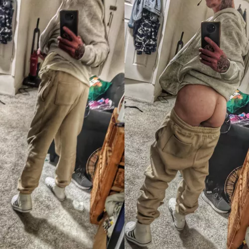 Here's what I'm hiding in my sweats by mostlynakedguy