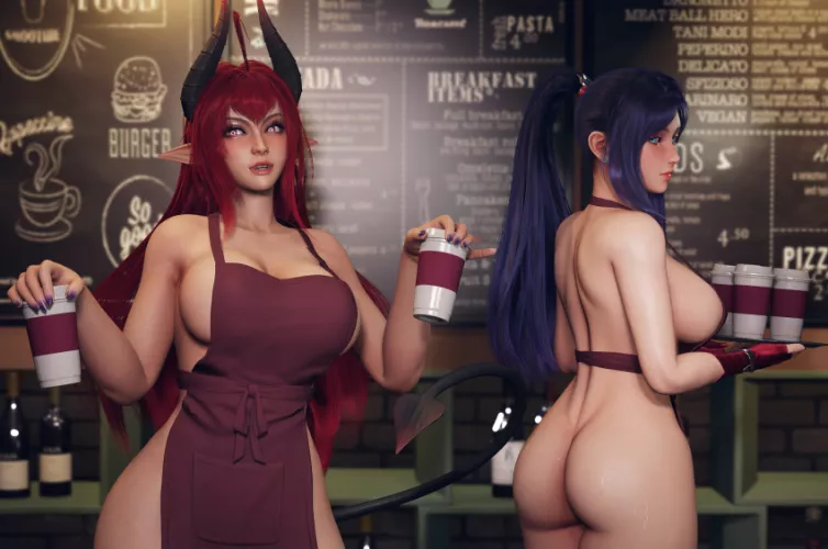 Here's your drink, darling hope you'll come back really soon by Hot_Demon_Candace