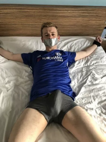 He's tied up and gagged, but something tells me he likes it... by OnyxSage