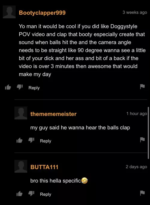 He’s very specific by wiggy_E