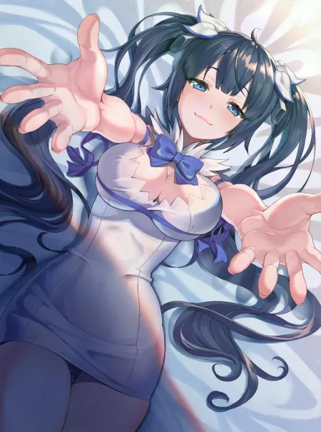 Hestia the booby goddess? Anyways she wants a hug 🥺 [Danmachi] (Credit: Kabu) by _YURILVR