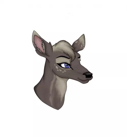 hey guys! im super new to this and this lil deer girl is the first furry drawing ive finished, any tips opinions or criticism? im trying to get more into this i think its super fun :) by jmdeman