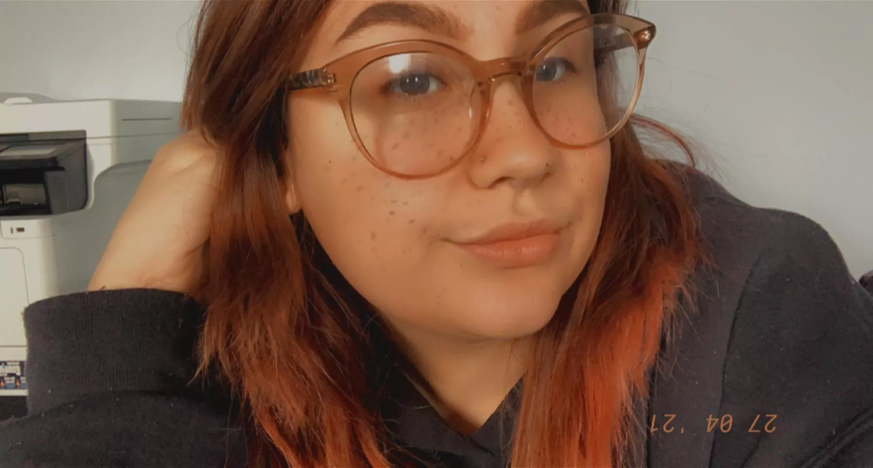 Hey hey everyone ! Hope you all have an oh so wonderful day! Glasses on in the big world trying to stay focused 🥺! How are you all doing? 💗 posted by princesscrystalll