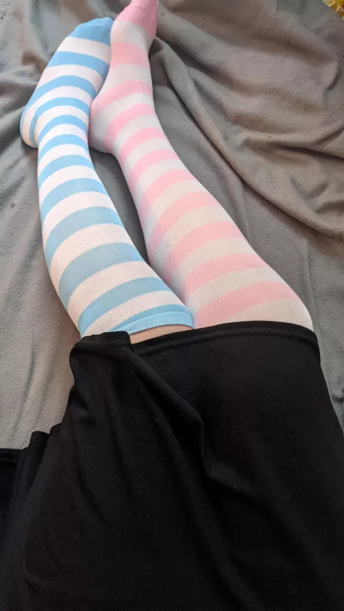 Heyyyy, I know I invited you for a sleepover, but we ran out of pillows, is my lap okay? by ManicPxieDreamFemboy