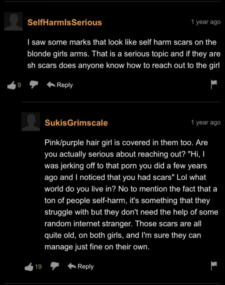 “Hi, I was jerking off to that porn you did a few years ago…” by Guilty_Speaker8