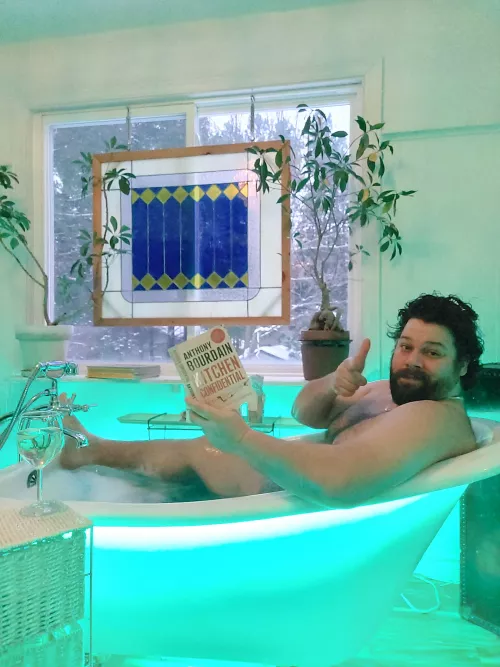 Hiding from the kids the best way I know how. by MapleGlazedMoose