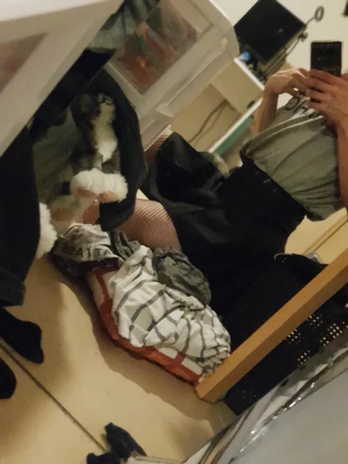 Hii! Felt really girly in this skirt and tights, too scared to show my face tho >.< Err-ANYWAYS hope you still like it!! ☺ by SammyAlesx