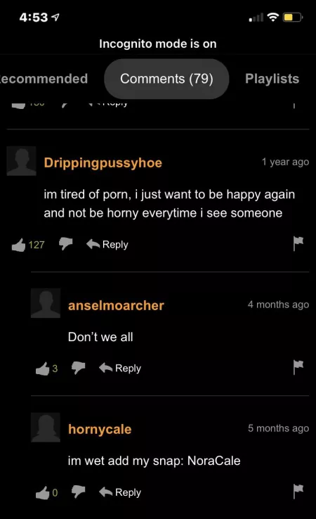 Him: “I’m sad and depressed” her: “I’m wet fuck me” by what_you_looking_at_