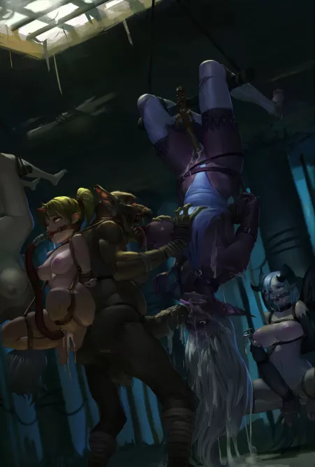 His monster girl collection. (futawing) by fangornforceps2