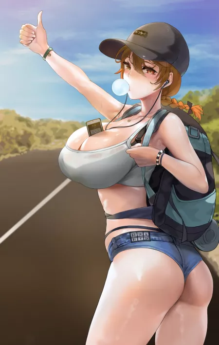 Hitchhiking [Artist's Original] by x54dc5zx8