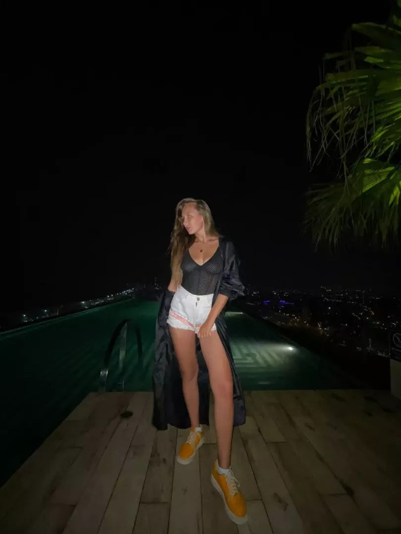 hmm honey, i bought a new swim suit.. tell me please, does it fit me good?😋❤️ posted by Plane-Ad-3605