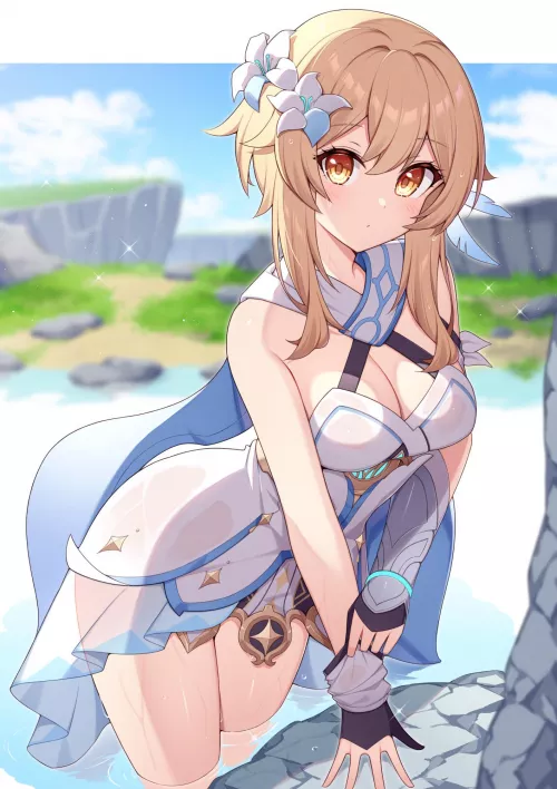 Hmm I wonder what aether thinks about his sister lumine become or looks like an idol by No-Organization4286