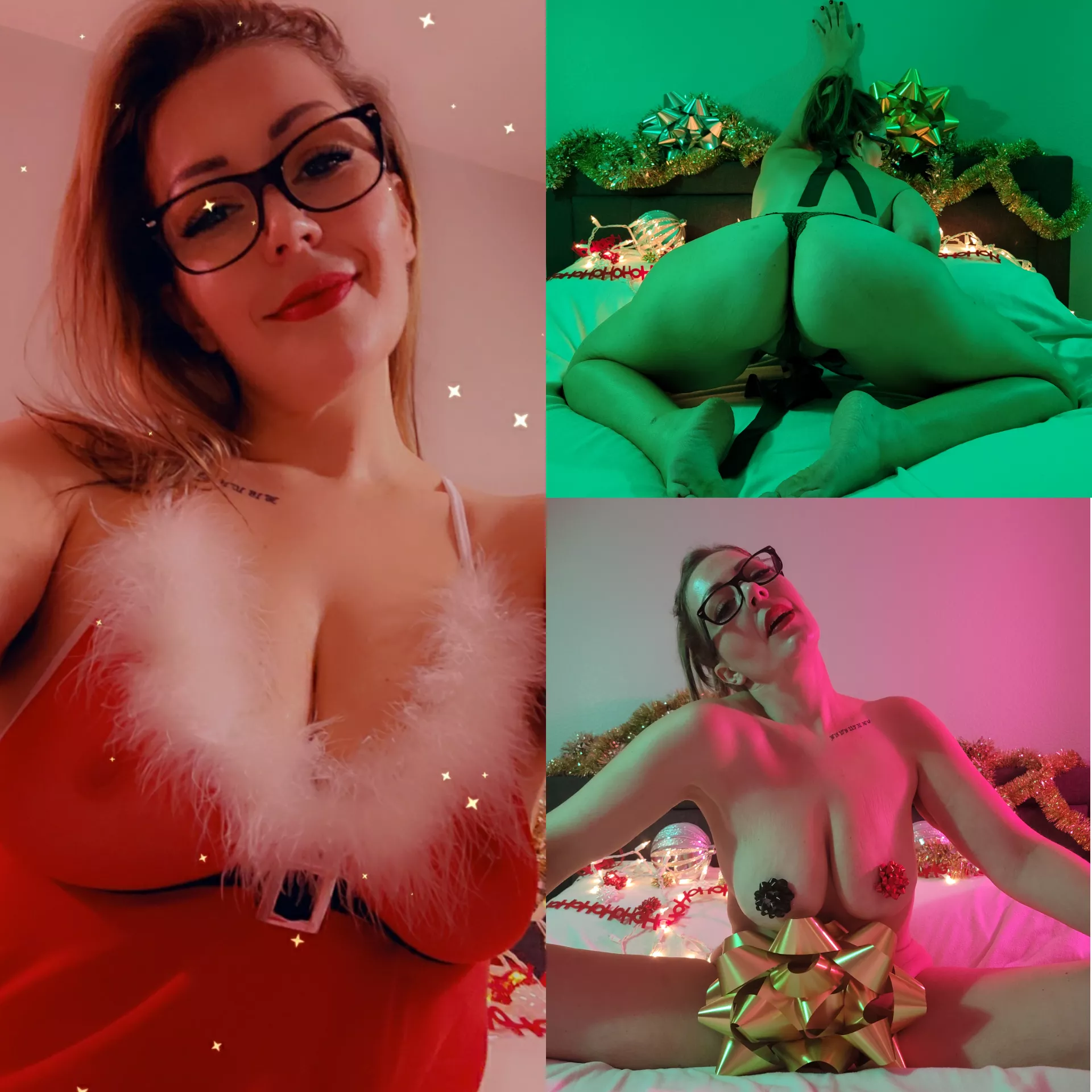 Ho ho ho! 🎄🎁 Do you think I'm making the nice or the naughty list this year? 😇😈 Check out all my new content (including new panty stuffing videos 🥵🔥🥵🔥) Let me bring you some holiday cheer today baby 💋💋 posted by milfcandyx