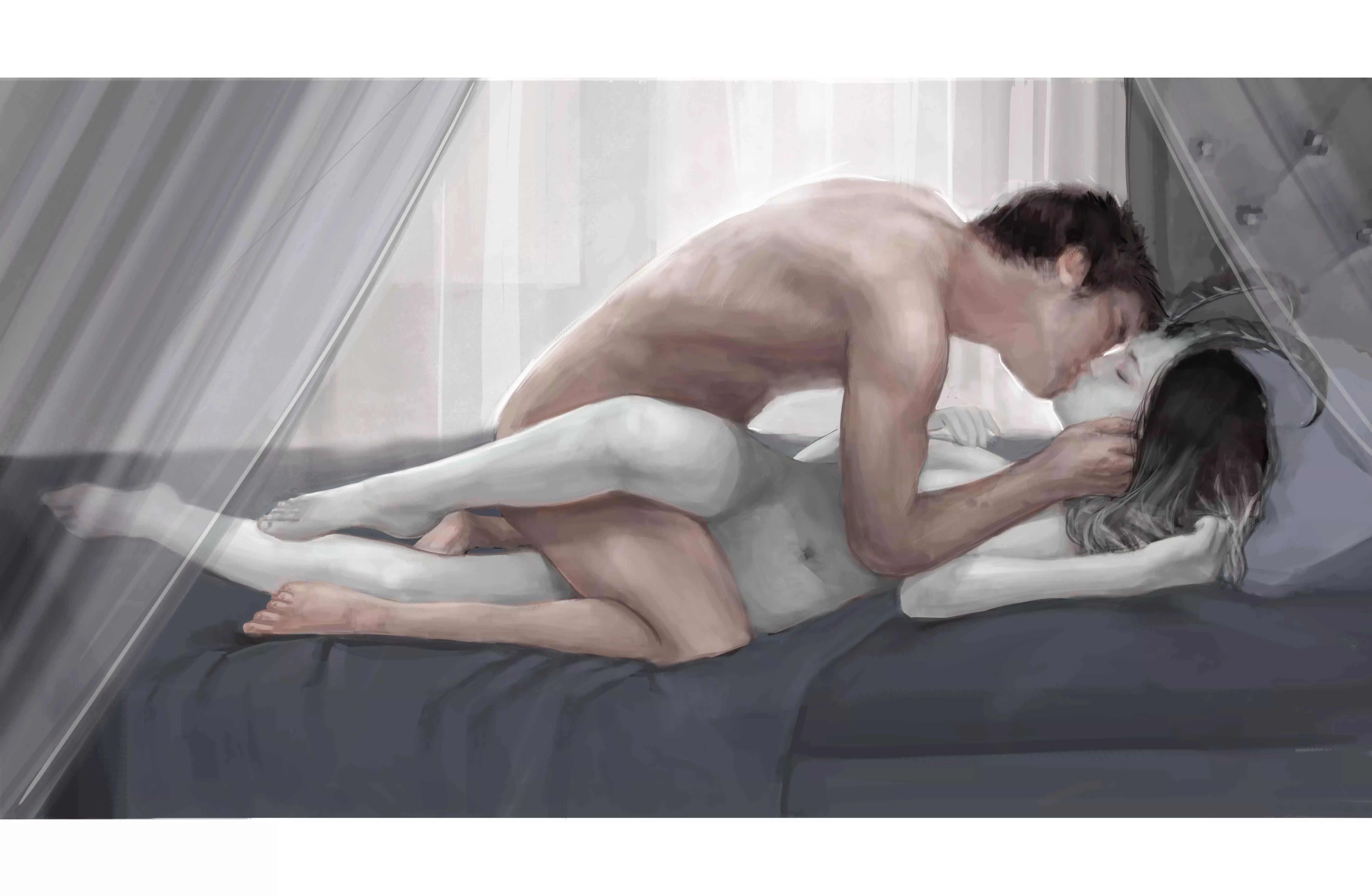 “Hold me tight, make me feel safe,” artwork by Eleutheria Mandrela. Feel free to ask questions about either of them posted by Rangerspawn