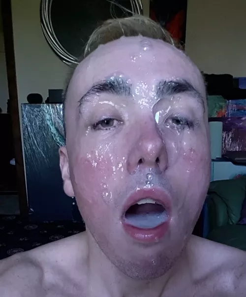 Holding all their cum like a good boy by Royal-Smile3706