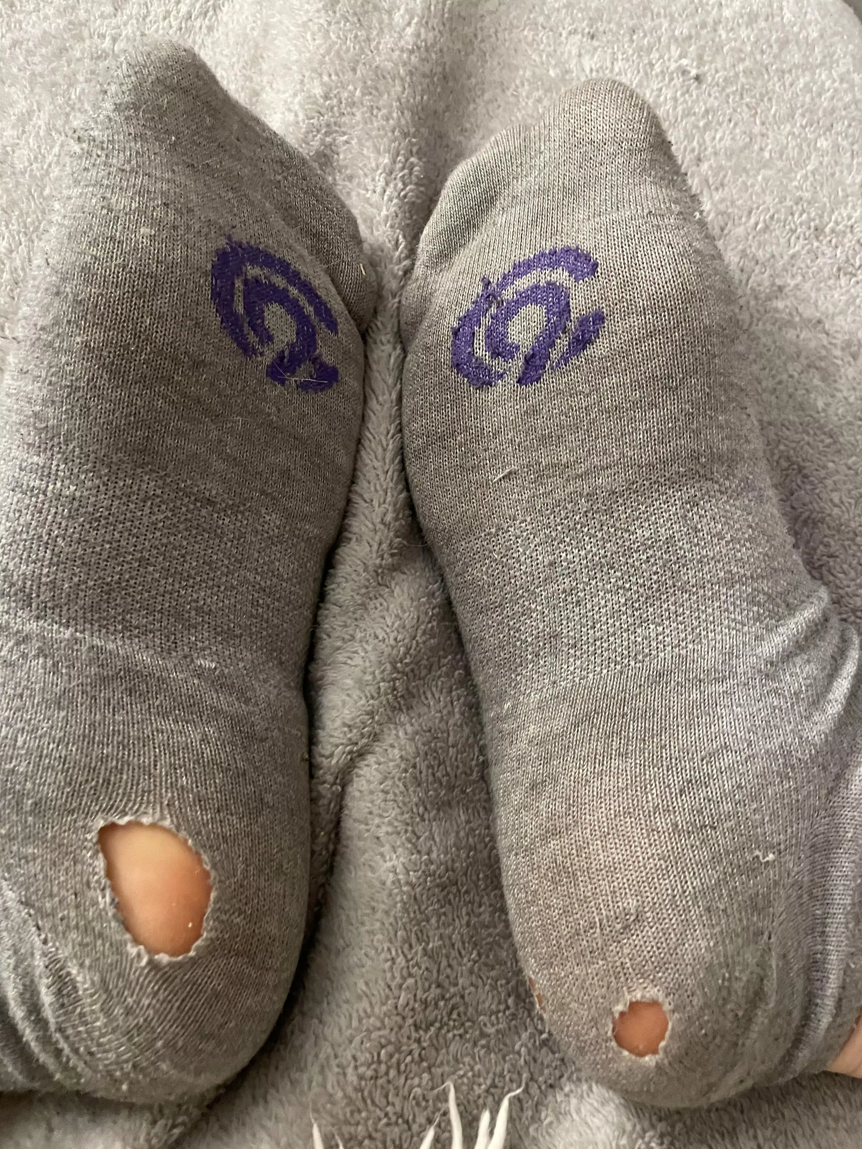 Holey Socks 🤪 posted by Polish_Redhead