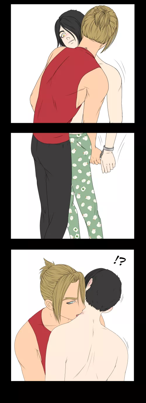 Holiday Snack - KataixBenji from my own webcomic by Srianen