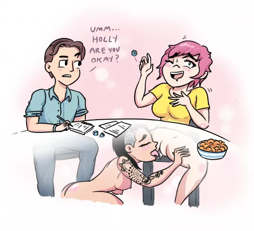 Holly's secret DnD partner by fizzygal