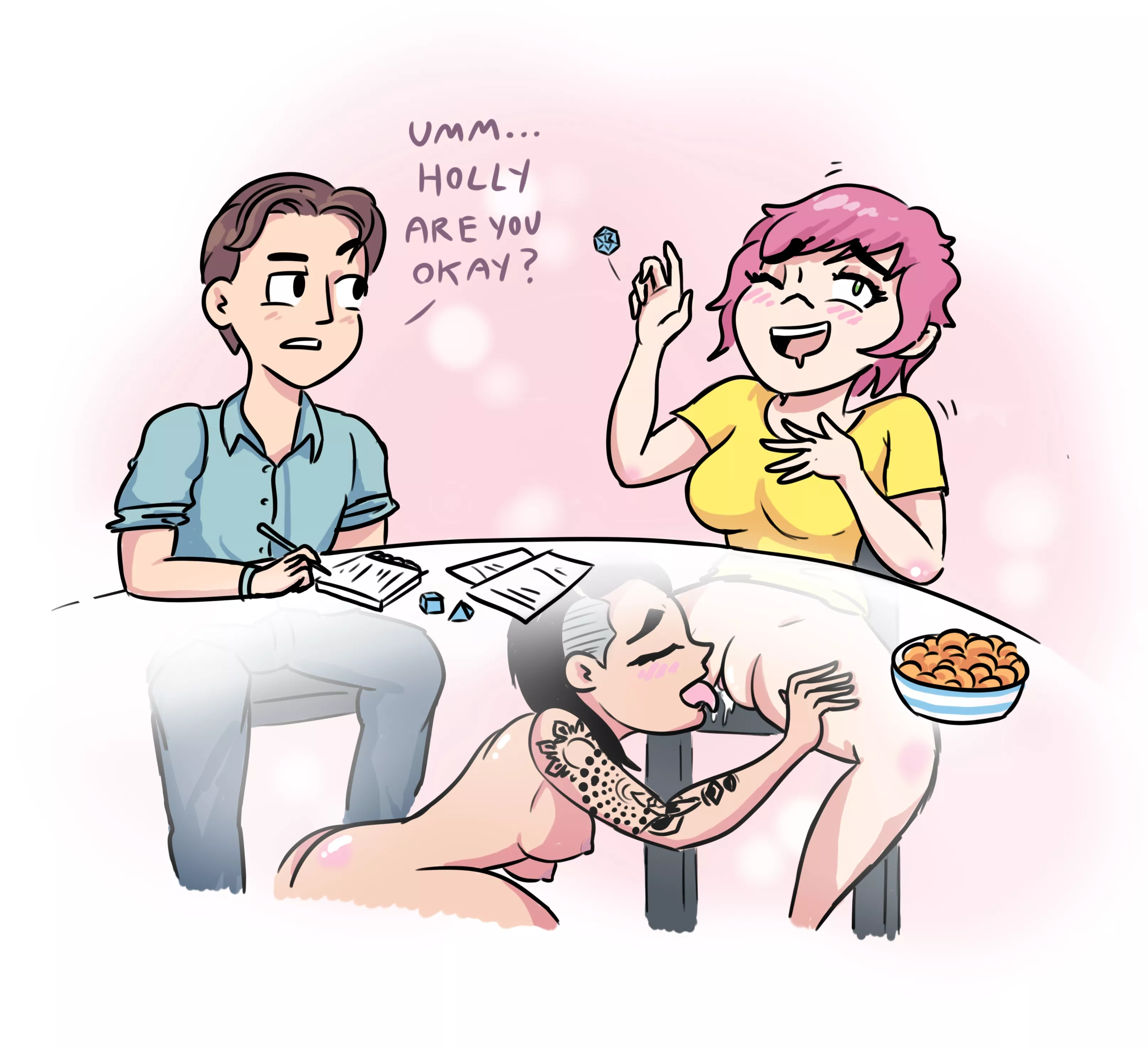 Holly's secret DnD partner posted by fizzygal