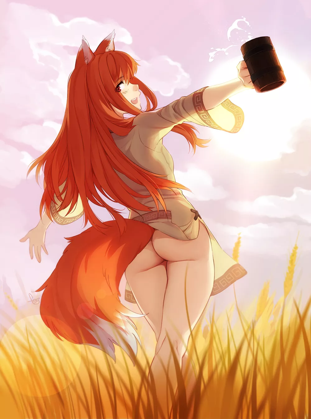 Holo the wise wolf posted by Henthigh_Senpai