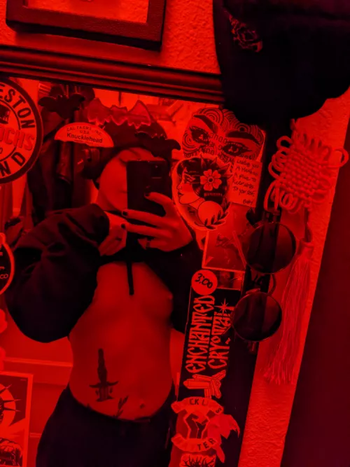 Hoodie and nothing underneath, I was hoping a specific someone would notice. Maybe they'll find me on here. by NihilOmniss