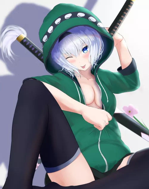 Hoodie Youmu [Ecchi] by NitroxTouhou