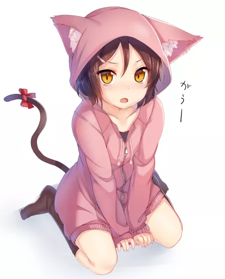 Hoodie-kitty by Dhova