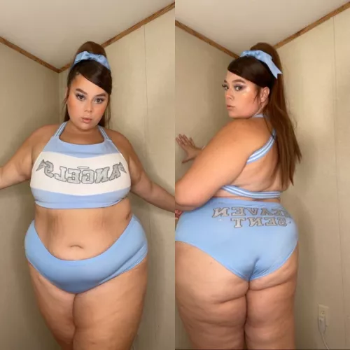 Hope it’s ok if I show off my Halloween costume here 😇 by Baddie_Barbie