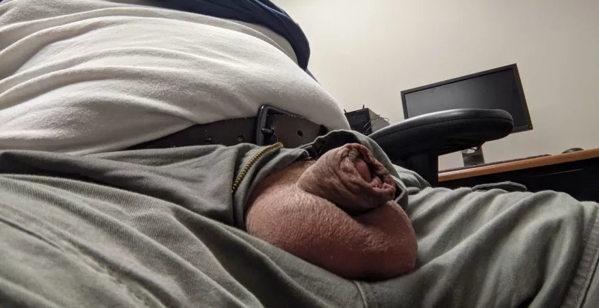 Hope my office mate doesn't walk in! by 2481Strider