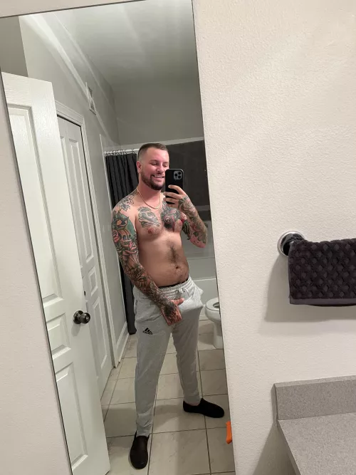 Hope You Like Grey Sweat Pants by Vexxite_