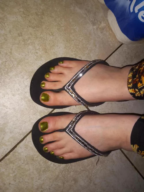 Hope you like my freshly polished toes😉 by aCoupleOfBandits69