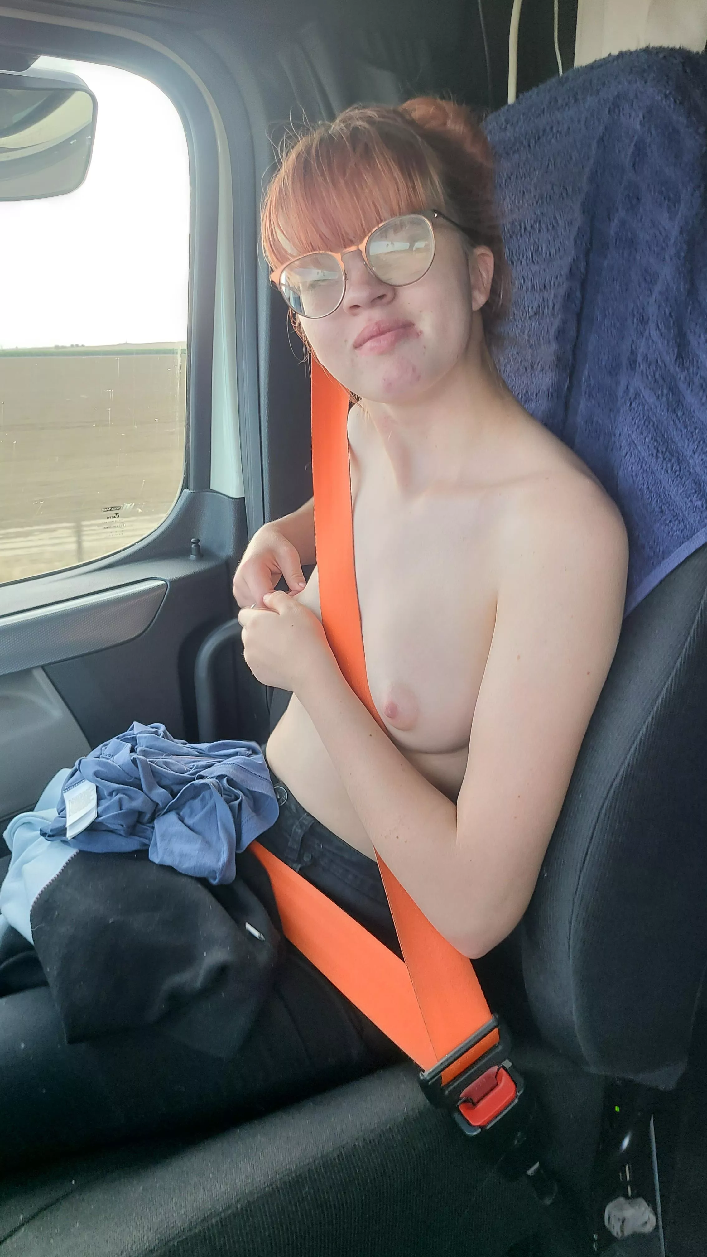 Hopefully someone down the road will see me topless. posted by bleedingpoppies