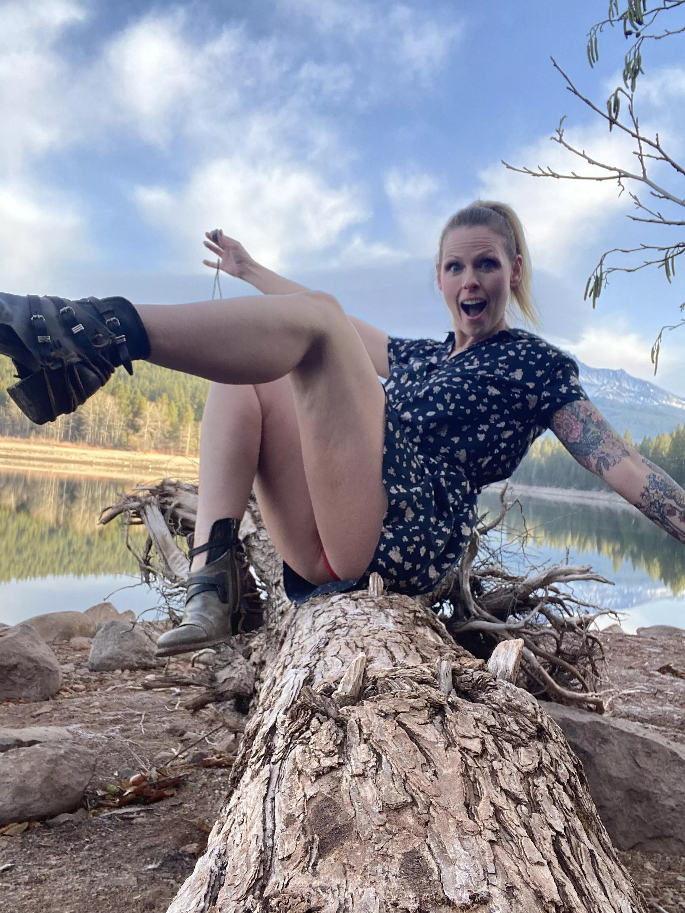 Hopefully this is upskirt enough. 🤞🏻 skirt ✅ panties ✅ posted by iamSkylerXO