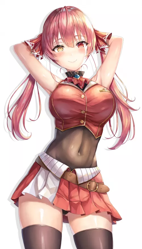 Hoshou Marine Desu!~❤ (Hoshou Marine, Vtuber, Hololive,3rd Generation) by YandereLover22