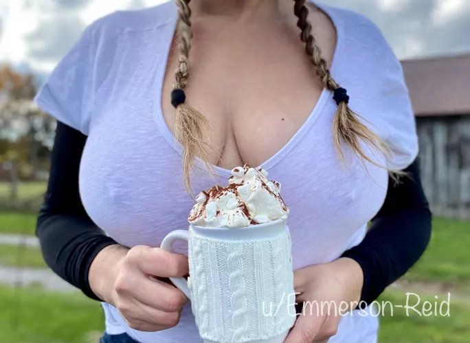 Hot cocoa on a chilly day by Emmerson-Reid