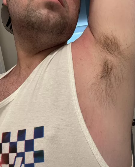 Hot day, pits are exposed for the world to see 😜 by bjk0494