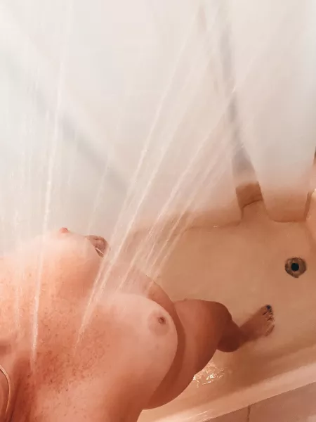 Hot shower by freckledgingerkitten