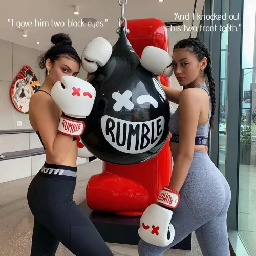 Hot teen knockouts explain how they each beat up the men's heavyweight champion by booboobo2