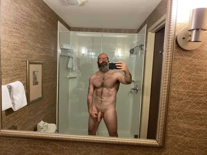 Hotel bathroom means clean mirror [49] by dodgeballislife