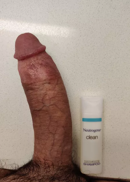 Hotel shampoo looks tiny by boncock
