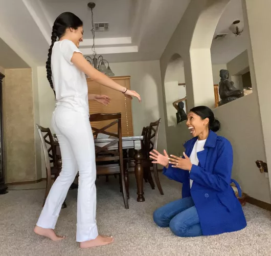 Hottie Daughtie re-creating old photos with Dime Piece Mom. by VegetableNoise1780