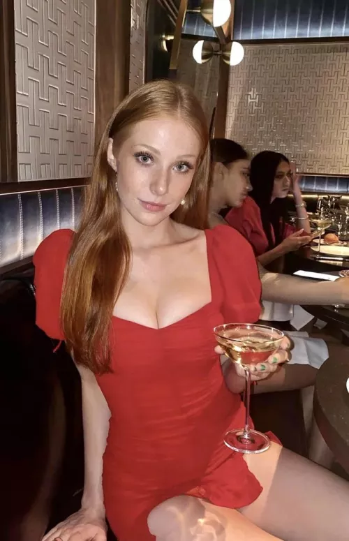 Hottie in Red dress by BoobsandTitsLovers