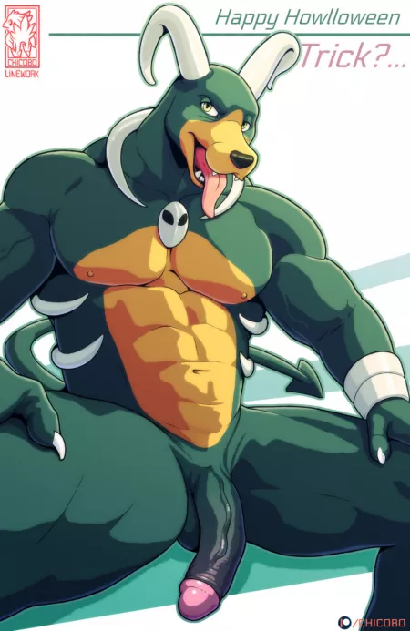 Houndoom (Chicobo) by TangentYoshi