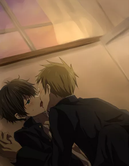Houtarou and Satoshi [Hyouka] by Yaoi_MakesMe_Cum