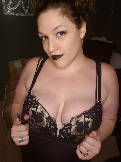 How about down my dress?? by msstrawberriesncream