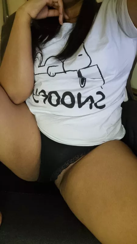 How about sliding my panties to the side for a little something before bed by Mia_Armado