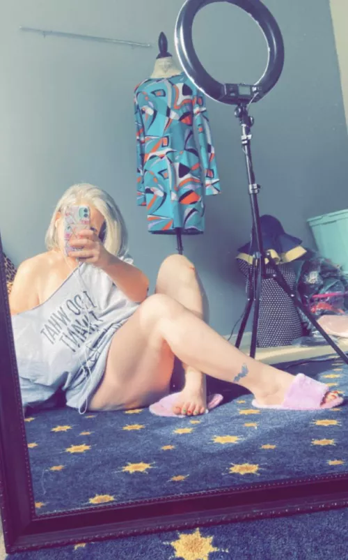 How can you get any work done when you look like this- looking for a younger intern who’s willing to allow me to train him or her! 45y mof4 by Lady_NRS