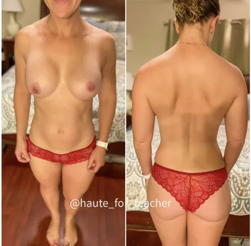 How do red panties look for Teacher Tuesday y’all 😏😏🍎🍎??? (F)43 by Bitter-Chiver-